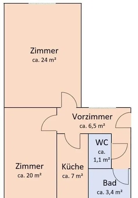 Modern And Light 2-Room Apartment Vienna